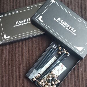 Easeful Black and Gold Curtain Tiebacks Set